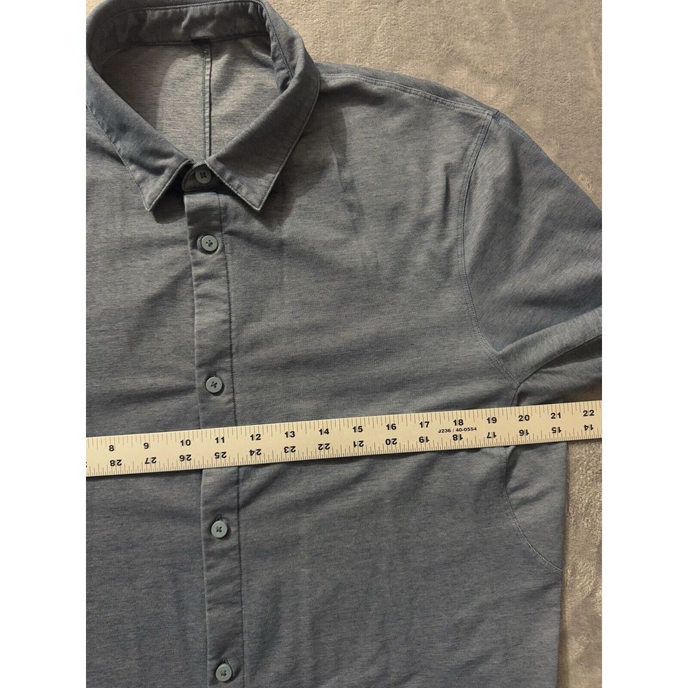 Lululemon Men's Shirt‎ Blue Performance Commission Vented Live In Practice Sz M - Picture 4 of 7